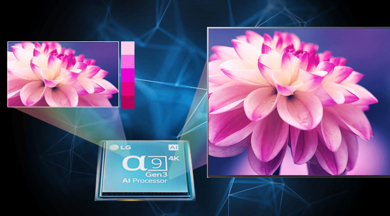 Bộ xử lý thông minh - Smart Tivi OLED LG 4K 55 inch 55GXPTA