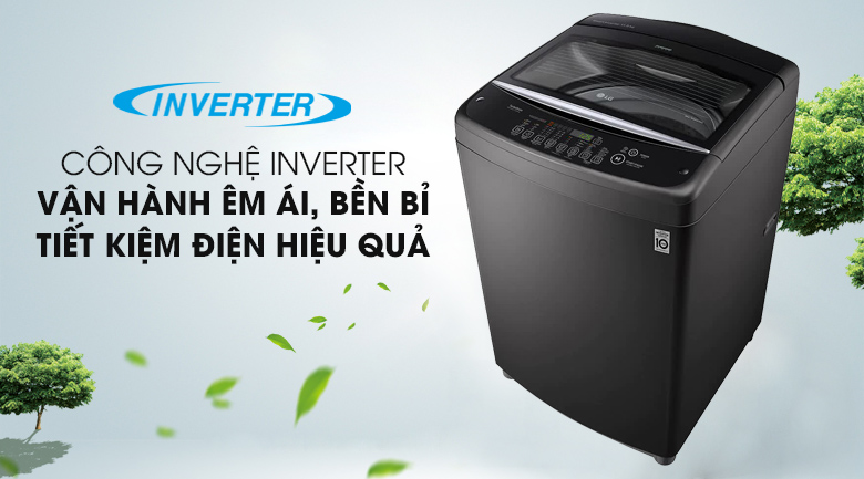 Smart Inverter -Máy giặt LG Inverter 11.5 kg T2351VSAB lồng đứng