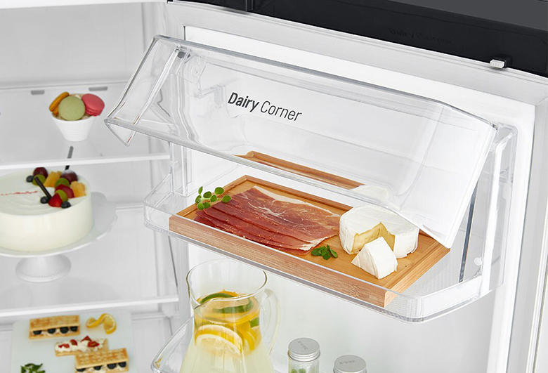 Tủ lạnh LG GR-B257WB khay kệ kính cường lực