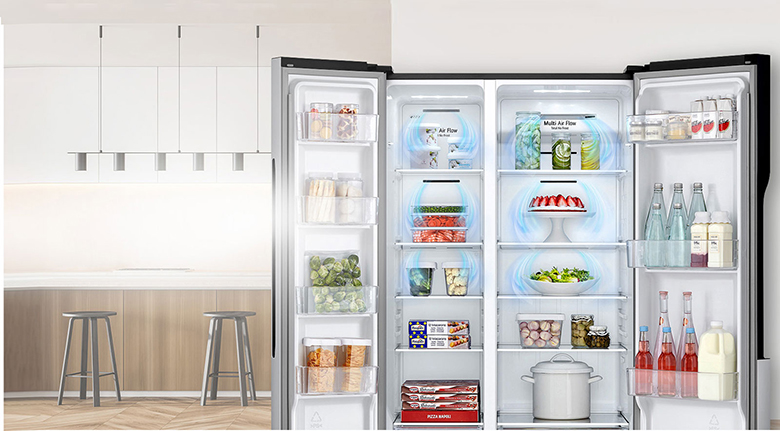 Tủ lạnh LG GR-B256BL làm lạnh đa chiều