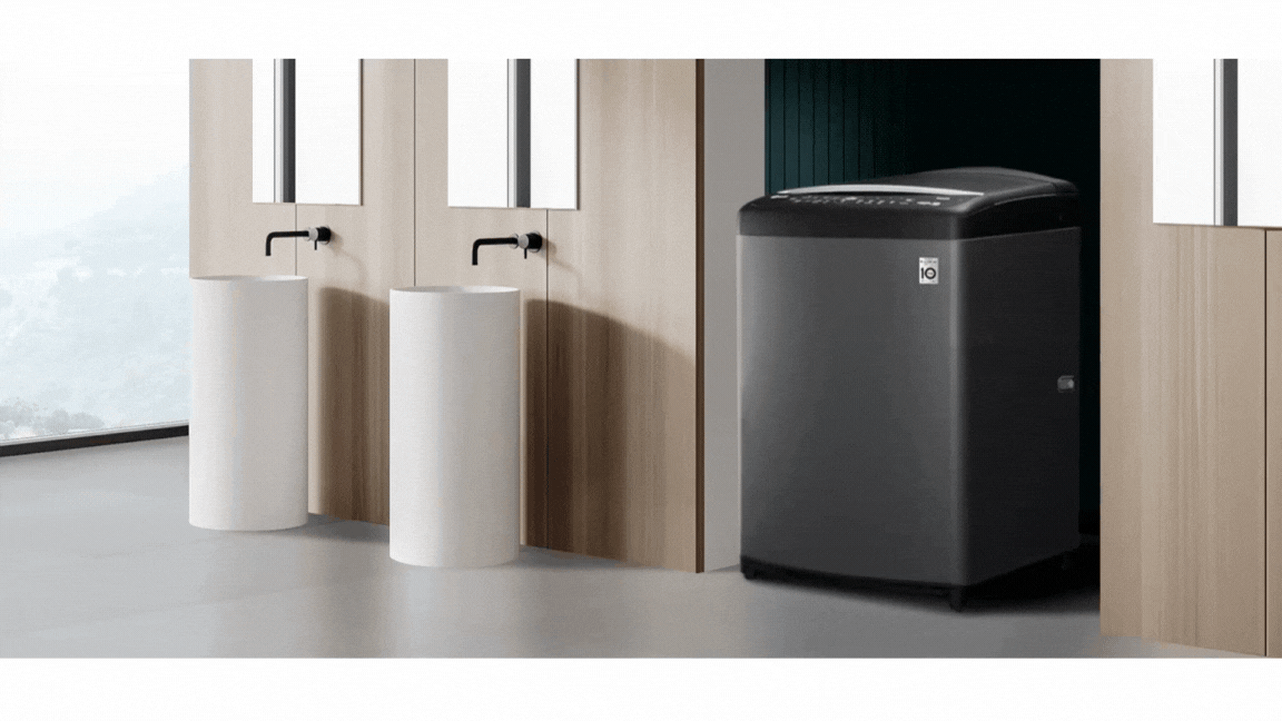 Máy giặt LG TV2519DV7B Inverter 19kg - Lồng giặt lớn hơn