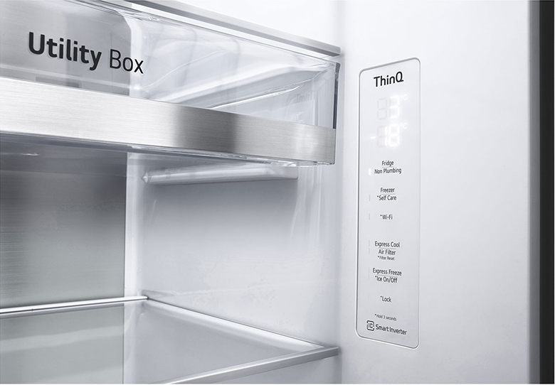 Tủ lạnh SBS LG Inverter 635 lít GR- B257BL khay kệ chịu lực