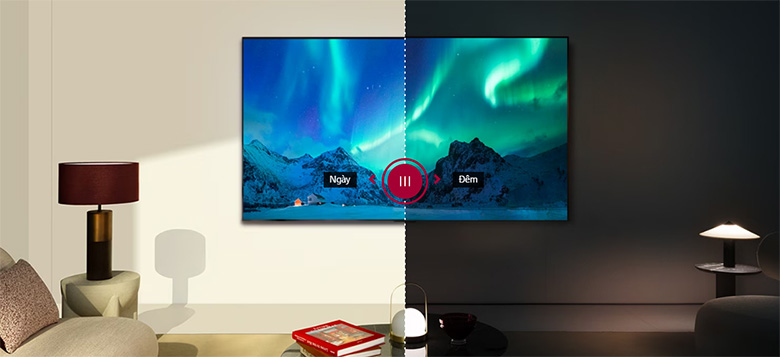 Cảm biến ánh sáng phù hợp với mọi không gian - Tivi LG OLED65B4PSA Smart 65 inch OLED