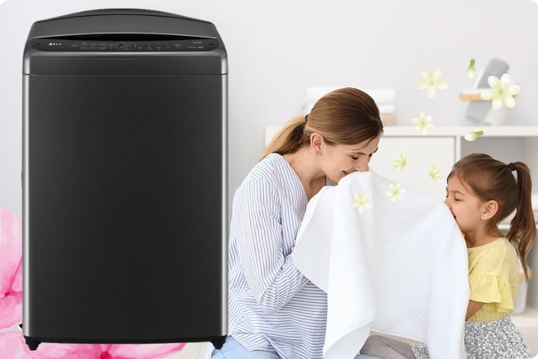 Máy giặt LG Inverter 15 kg TV2515DV5J lồng đứng - Chương trình lưu hương Scent+