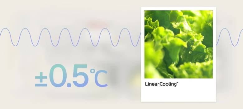 Tủ lạnh LG LFD61BLGAI có khả năng kiểm soát nhiệt độ chính xác