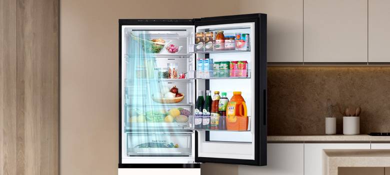  Tủ lạnh LG Inverter 340 lít InstaView LBB33BGMAI - Làm lạnh từ cánh cửa tủ DoorCooling+