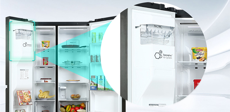 Tủ lạnh SBS LG Inverter 635 lít GR-D257WB có hệ thống làm đá tự động