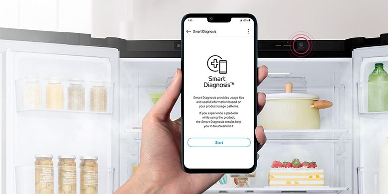 Tủ lạnh LG Inverter 530 lít GR-B53MB chuẩn đoán thông minh