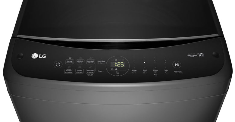 Máy giặt LG Inverter 16kg TV2516DV3B lồng đứng - Bảng điều khiển nhiều chức năng