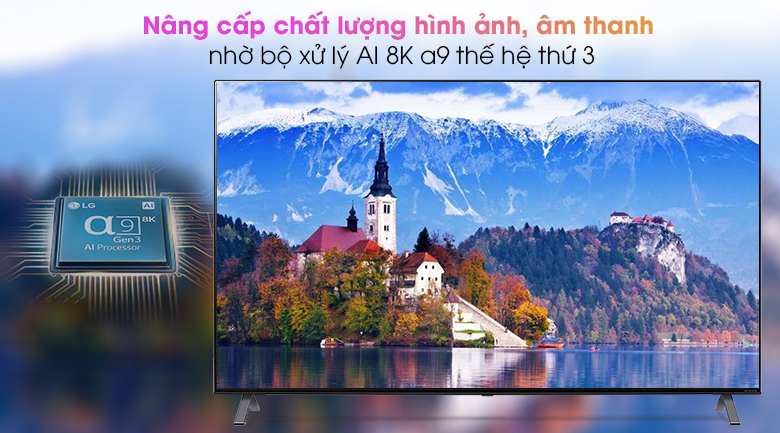 Smart Tivi LG NanoCell 8K 55 inch 55NANO95TNA chip xử lý AI 8K α9