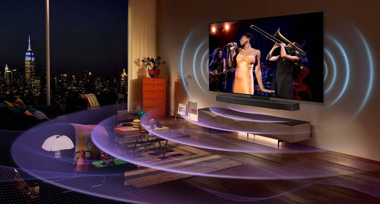 Tivi LG OLED65A3PSA OLED 4K 65 inch AI Sound Pro mang đến âm thanh sống động, ấn tượng