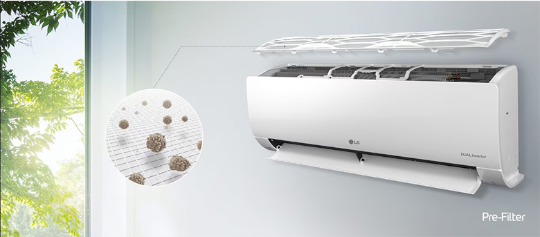 Loại bỏ bụi mịn - Điều hòa LG 1 chiều 17000 BTU Inverter V18WIN1