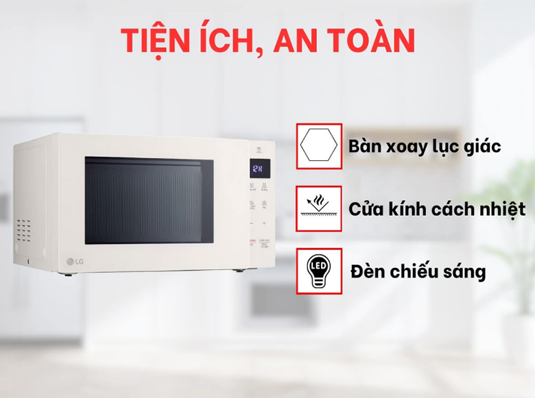 Lò vi sóng LG MS2535GIK 25L - Tính năng an toàn vượt trội