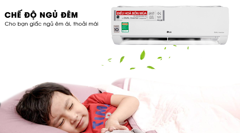 Chế độ ngủ đêm - Điều hòa LG 2 chiều Inverter 18000BTU B18END
