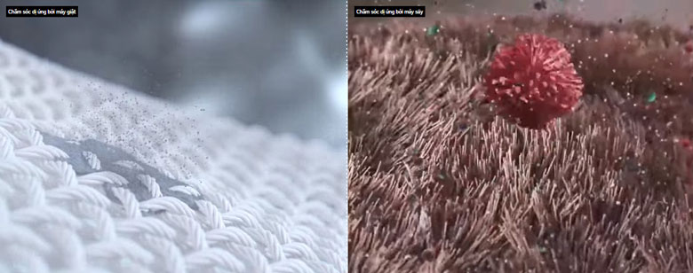 Tháp giặt sấy LG WashTower Inverter 14kg/10kg WT1410NHE - Chăm sóc dị ứng