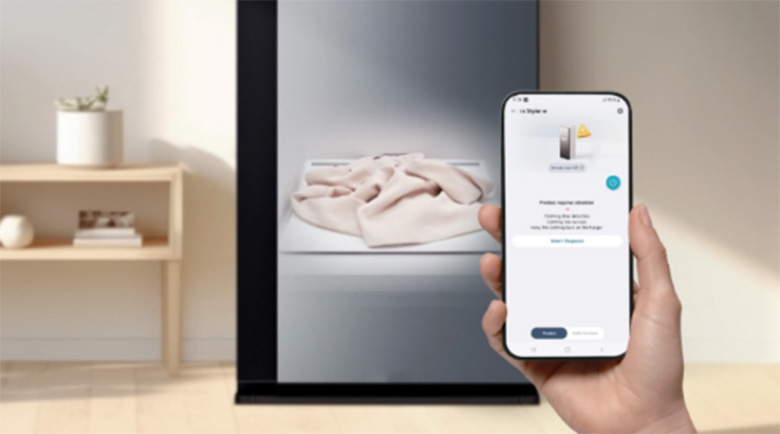 Tủ chăm sóc quần áo LG SC5MBR80H có cảm biến phát hiện thông minh 