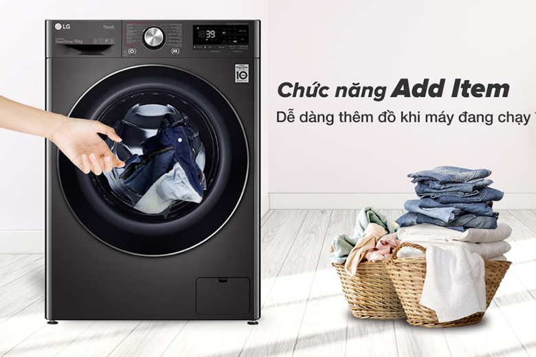Tính năng Add Item - Máy giặt LG Inverter 10 kg FV1410S3B lồng ngang