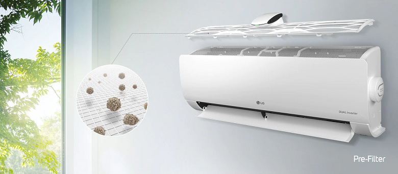 Màng lọc bụi -Điều hòa LG 2 chiều Inverter 18000 BTU B18END1