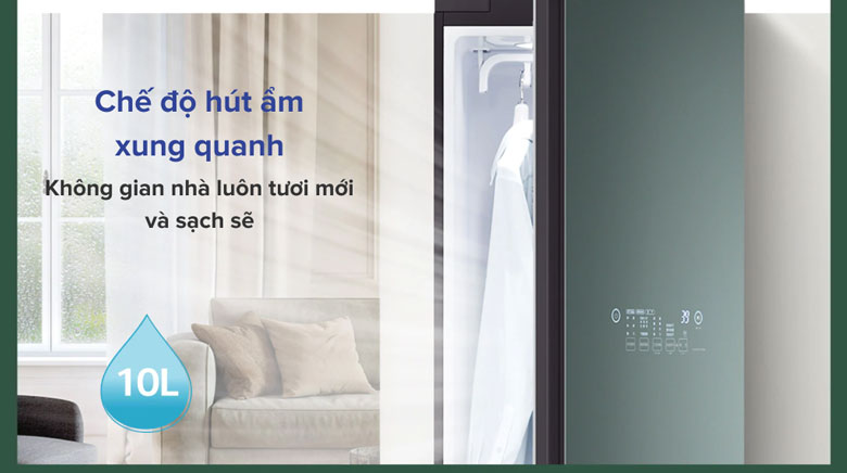 Tủ chăm sóc quần áo thông minh LG Styler S5GOC - Cho quần áo và không gian phòng sạch, thoáng mát