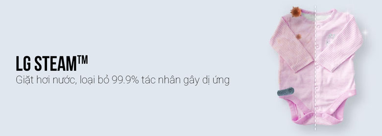 Máy giặt LG FV1413S4W lồng ngang Inverter 13kg - Công nghệ giặt hơi nước và chăm sóc dị ứng hiện đại