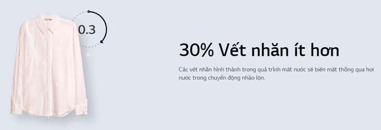 Máy giặt sấy LG AI DD FV1414H3BA - Giảm nhăn hiệu quả