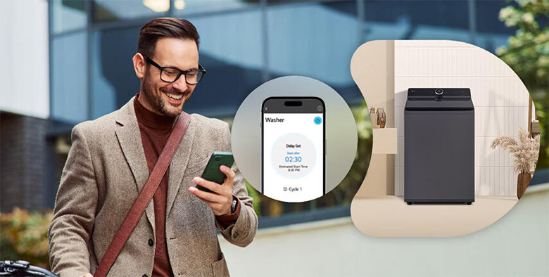 Máy giặt LG AI DD™ Inverter 25 kg TX2725AT9G lồng đứng - Điều khiển từ xa qua ứng dụng LG ThinQ 