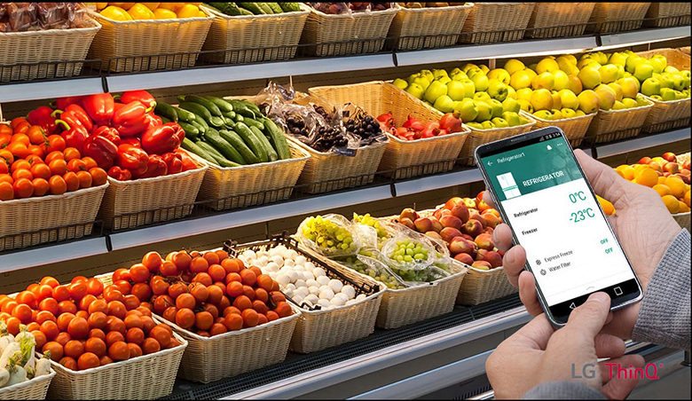 smart thinQ Tủ lạnh LG Inverter InstaView Door-in-Door 496 lít GR-X22MBI