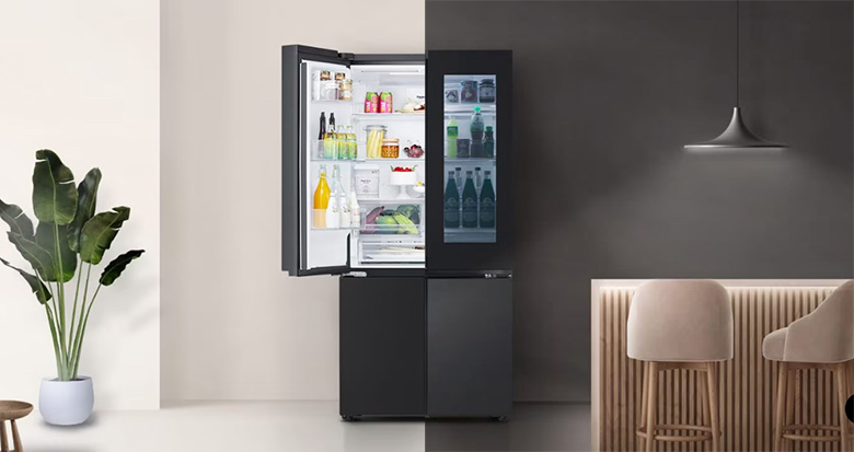 Tủ lạnh French door InstaView LG LFD58BLMAI Smart Learner