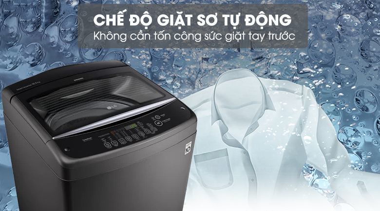 Chương trình giặt sơ-Máy giặt LG Inverter 10.5 kg T2350VSAB lồng đứng