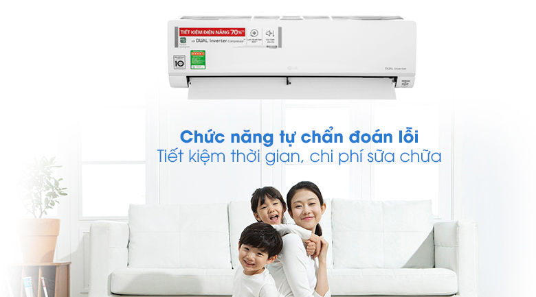 Tự động chuẩn đoán lỗi - Điều hòa LG Inverter 12000 BTU V13API1 cho người dùng