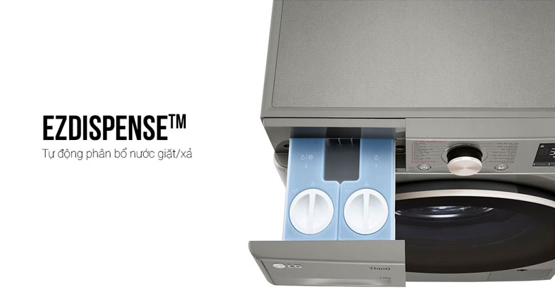 Máy giặt LG Inverter 12kg FV1412S3PA lồng ngang - Tự động phân bổ nước giặt thông minh
