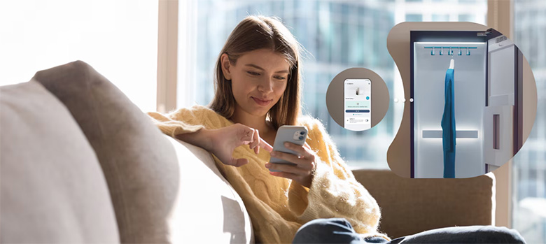 Kết nối thông minh - Tủ chăm sóc quần áo thông minh LG Styler SC5GMR80H