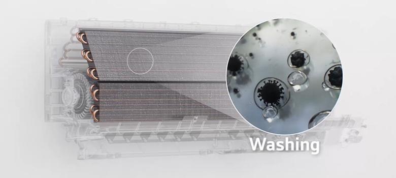 Chức năng tự làm sạch của điều hòa LG IDH09M1 Inverter AI Air 2 chiều 9000 BTU