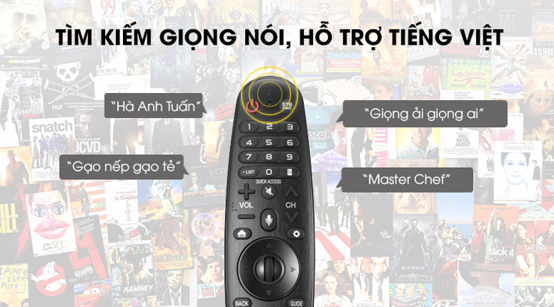 Điều khiển bằng giọng nói trên tivi LG 77CXPTA